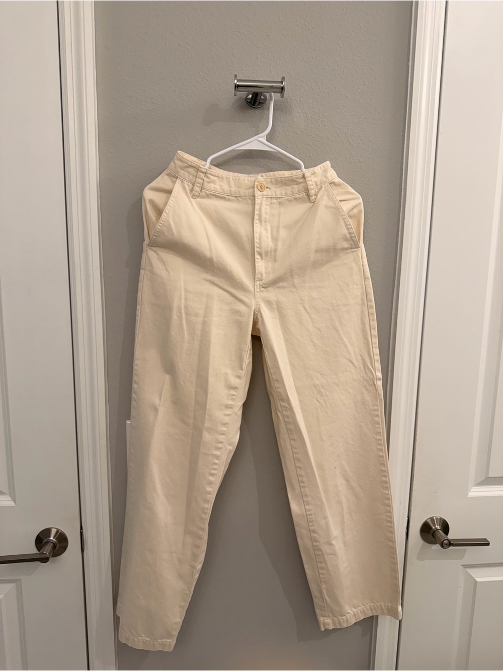 Sunday Best Cream Chino Pants - Straight Leg